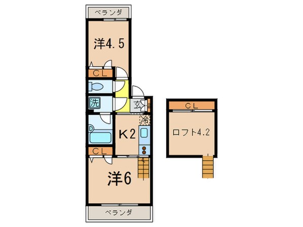 ＣＡＳＡ　ＣＡＬＭの物件間取画像